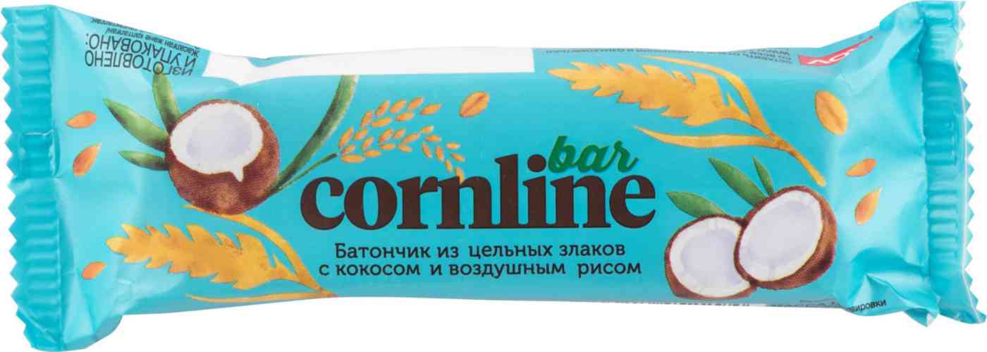 Батончик Корнлайн зерновой кокос 30гр