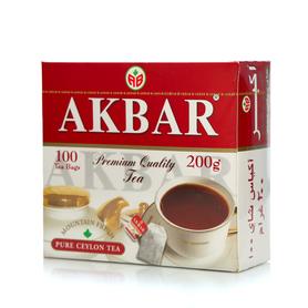 Чай Акбар черный 100пак*2гр  200гр