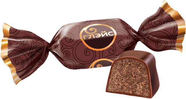 Конфеты Глейс с шоколадным вкусом (Яшкино) вес