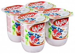 Чудо йогурт пит.2,5%  125гр  Черника\малина