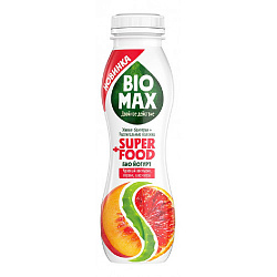 БИО йогур БиоМакс 1,5%  270гр  Апельсин-персик-алоэ