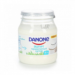 Даноне йогурт 4% 250гр термостатный