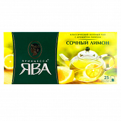 Чай Принцесса Ява 25пак. зеленый лимон