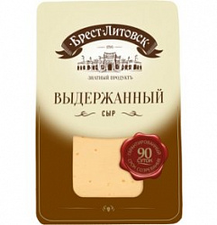 Сыр 210гр  Брест-Литовский 45%   Выдержанный