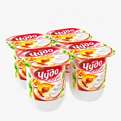 Чудо йогурт пит.2,5%  125гр  Персик\маракуйя