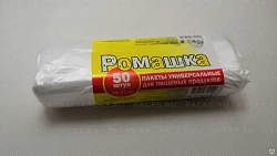 Фасовочные пакеты д/пищевых продуктов"Ромашка" прочные  24*37
