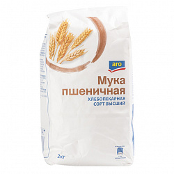Мука "Аро" пшеничная в/с 2кг