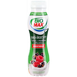 БИО йогур БиоМакс 2,7%  270гр  Малина\черн. смор.
