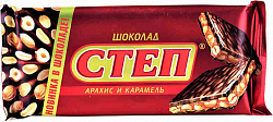 Шоколад "Степ" молочный  Арахис/карамель 100гр. Славянка