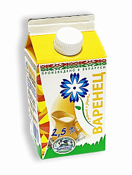Варенец "Витебское Молоко" 2,5%  500гр  Витебск