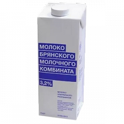 Молоко 3,5%  0,9л пакет Брянск