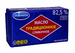 Масло Сливочное традиционное 82,5% 400гр
