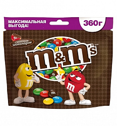 Шок. драже 360гр М&М с шоколадом