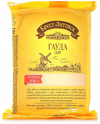 Сыр Гауда Брест-Литовский 45% 200 гр