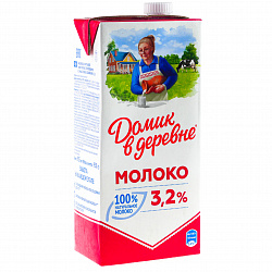Молоко 3,2%  Домик в деревни 950гр