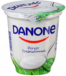 Даноне йогурт 3,3%  350гр  Традиционный