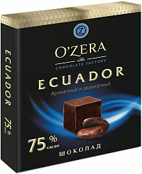 Шоколад "OZera" Ecuador  75% 90гр.