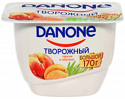 Даноне десерт творожный 170гр  3,6%  Персик\абрикос