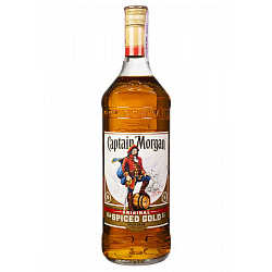 Напиток спиртной "Капитан Морган Оригинальный Пряный Золотой", на основе невыдержанного рома 35% 1л